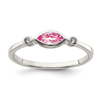 Sterling silver topaz ring