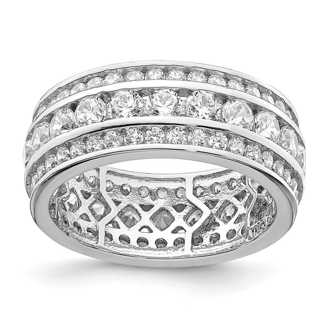 Sterling silver cubic zirconia ring