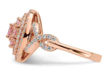 SS/Rose Plated Rings Style QR7124 - Classique Jewelry Inc.