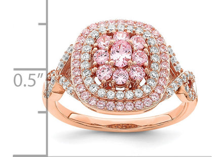 SS/Rose Plated Rings Style QR7124 - Classique Jewelry Inc.