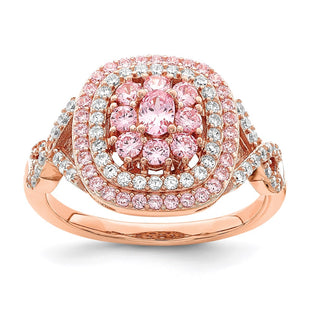 SS/Rose Plated Rings Style QR7124 - Classique Jewelry Inc.