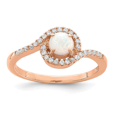 Sterling silver cubic zirconia ring