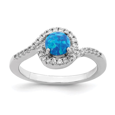 Sterling silver cubic zirconia ring