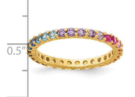 Sterling Silver Rings Style QR7174GP - Classique Jewelry Inc.