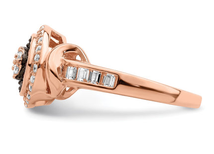 Sterling silver cubic zirconia ring, further view