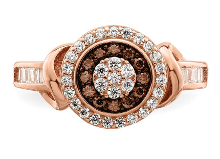 Sterling silver cubic zirconia ring, additional view