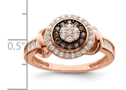 Sterling silver cubic zirconia ring, another view