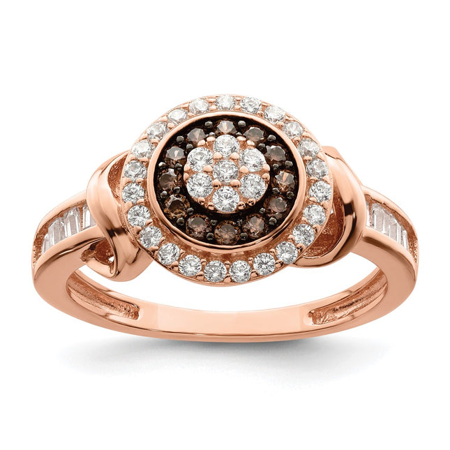 Sterling silver cubic zirconia ring