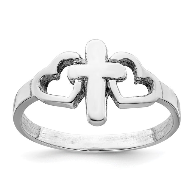 Sterling silver cross ring