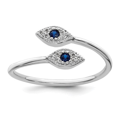 Sterling silver cubic zirconia ring