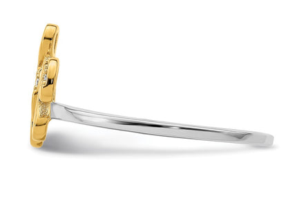 SS/Gold Plated Rings Style QR7224 - Classique Jewelry Inc.