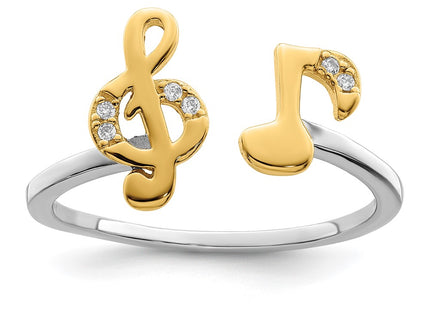 SS/Gold Plated Rings Style QR7224 - Classique Jewelry Inc.