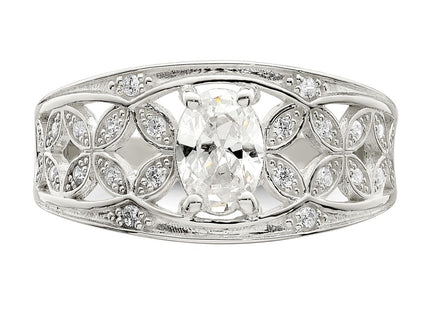 Sterling Silver Rings Style QR7249 - Classique Jewelry Inc.