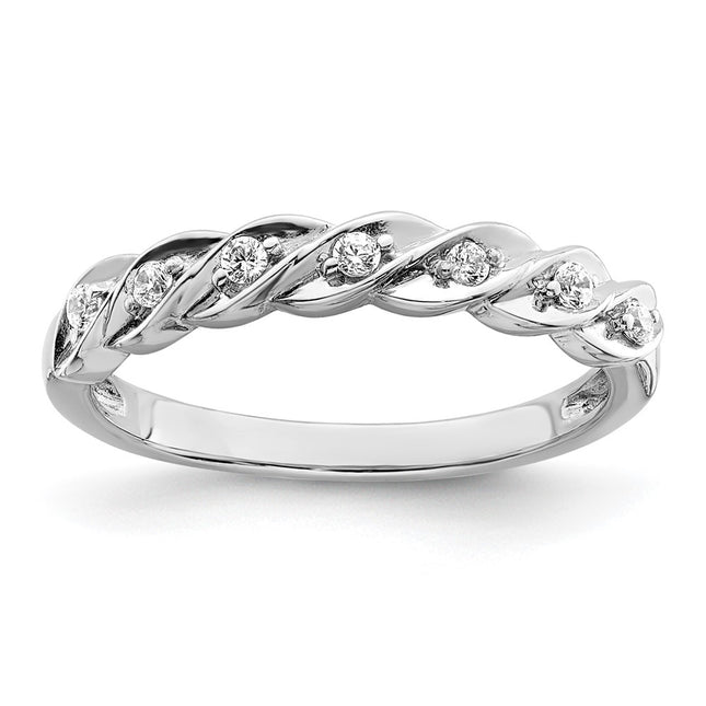Sterling silver cubic zirconia ring