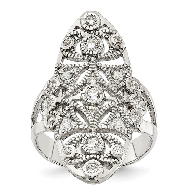 Sterling Silver Rings Style QR7278 - Classique Jewelry Inc.
