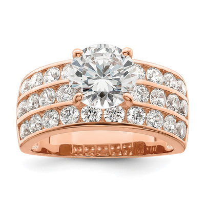 Sterling silver cubic zirconia ring