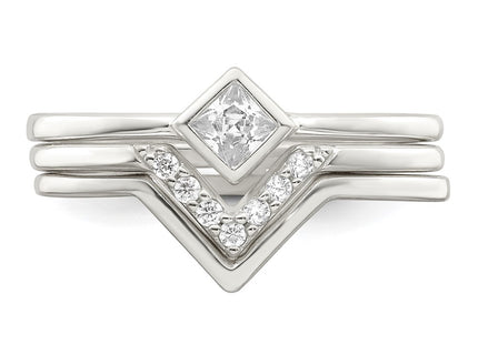 Sterling Silver Rings Style QR7289 - Classique Jewelry Inc.
