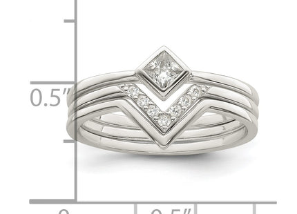 Sterling Silver Rings Style QR7289 - Classique Jewelry Inc.