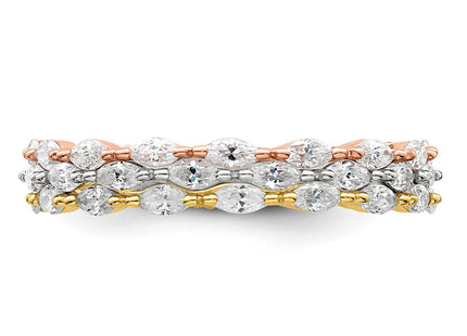 Sterling Silver Rings Style QR7291 - Classique Jewelry Inc.