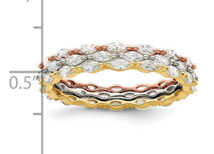 Sterling Silver Rings Style QR7291 - Classique Jewelry Inc.