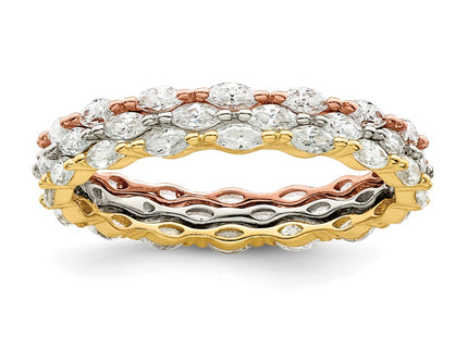 Sterling Silver Rings Style QR7291 - Classique Jewelry Inc.