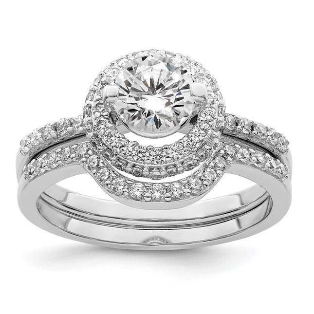 Sterling Silver Rings Style QR7299 - Classique Jewelry Inc.