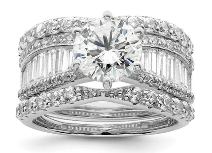 Sterling Silver Rings Style QR7301 - Classique Jewelry Inc.