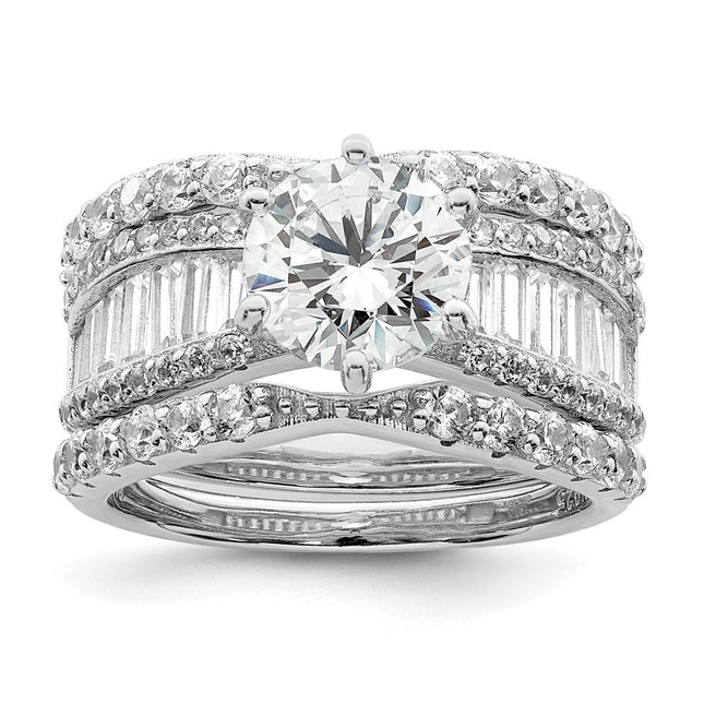 Sterling Silver Rings Style QR7301 - Classique Jewelry Inc.