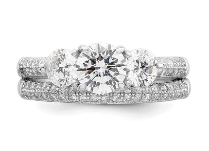 Sterling Silver Rings Style QR7302 - Classique Jewelry Inc.
