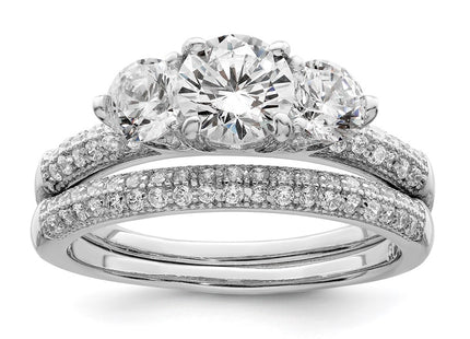 Sterling Silver Rings Style QR7302 - Classique Jewelry Inc.