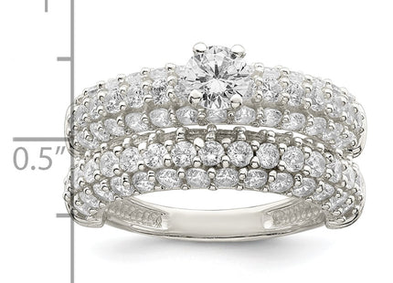 Sterling Silver Rings Style QR7304 - Classique Jewelry Inc.