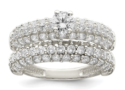 Sterling Silver Rings Style QR7304 - Classique Jewelry Inc.