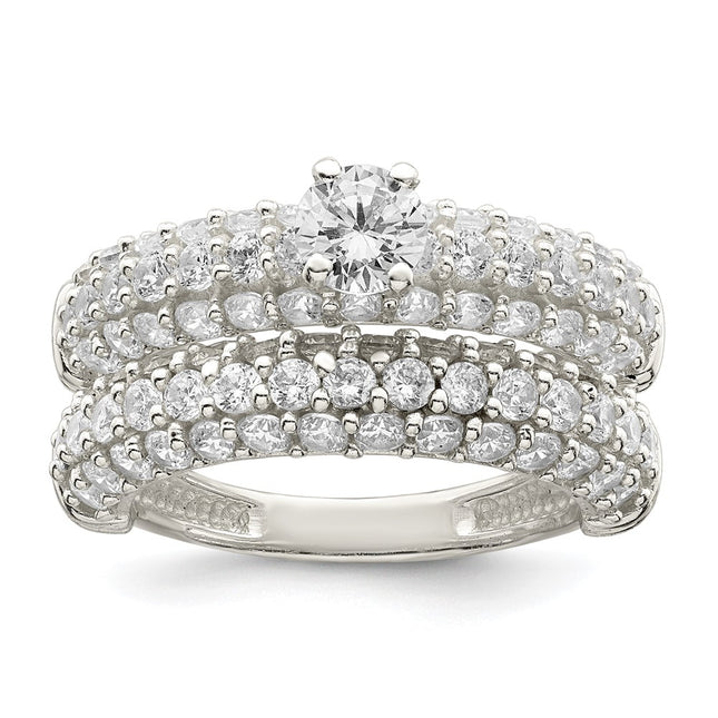 Sterling Silver Rings Style QR7304 - Classique Jewelry Inc.