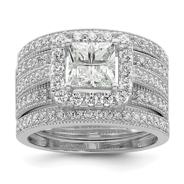 Sterling Silver Rings Style QR7305 - Classique Jewelry Inc.
