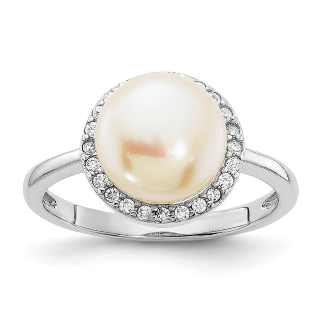 Sterling silver cubic zirconia ring