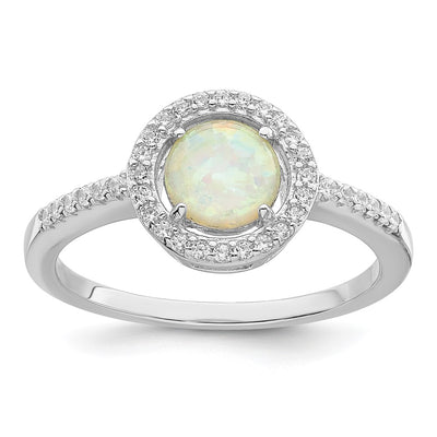 Sterling silver cubic zirconia ring
