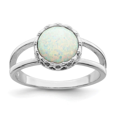 Sterling silver opal ring