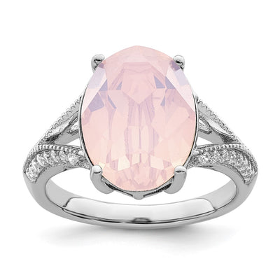 Sterling silver cubic zirconia ring