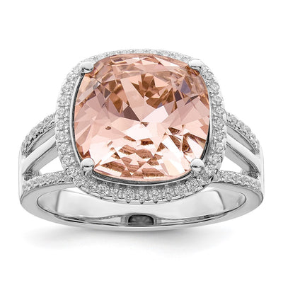 Sterling silver cubic zirconia ring