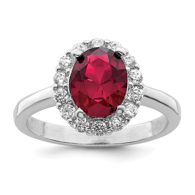 Sterling silver cubic zirconia ring