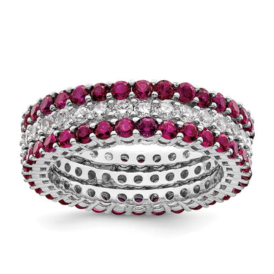 Sterling silver cubic zirconia ring