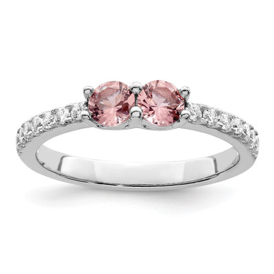 Sterling silver cubic zirconia ring