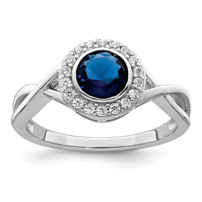 Sterling silver cubic zirconia ring