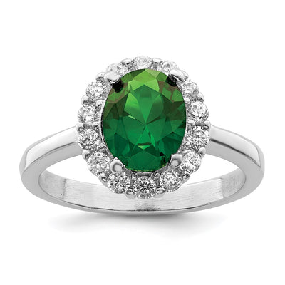 Sterling silver cubic zirconia ring