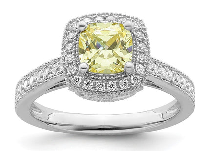 Sterling silver cubic zirconia ring