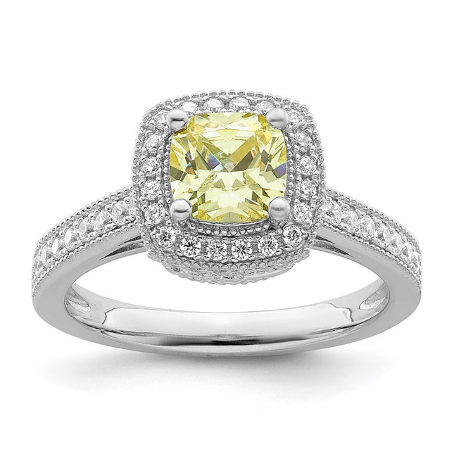 Sterling silver cubic zirconia ring