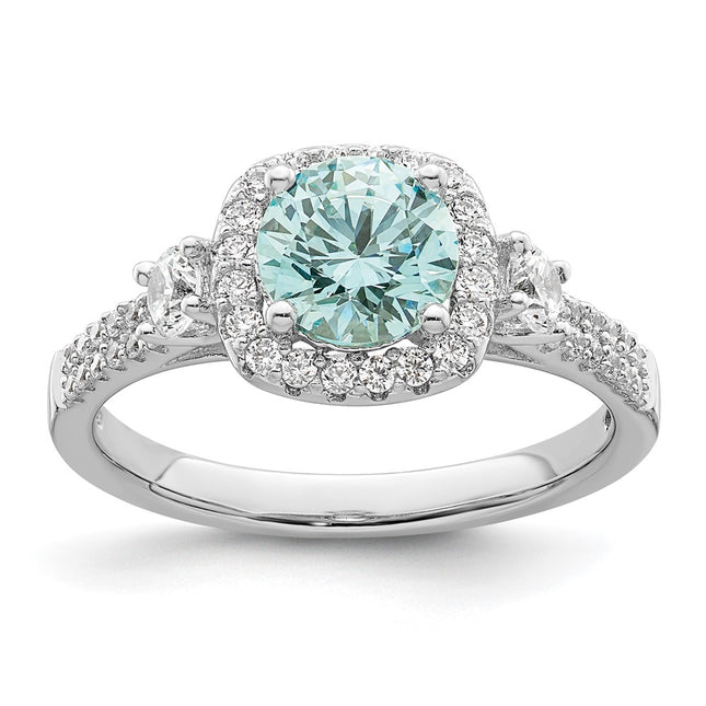 Sterling silver cubic zirconia ring