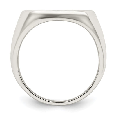 Sterling Silver Rhodium-plated Enameled Cross Ring