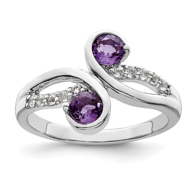 Sterling silver amethyst ring