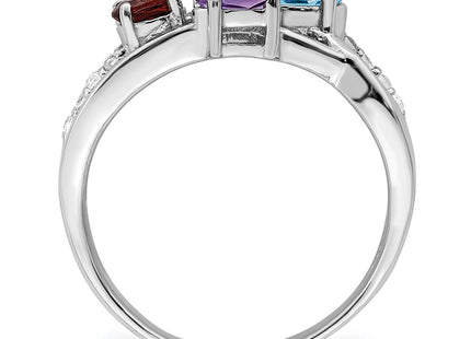 Sterling Silver Rings Style QR7414RB - Classique Jewelry Inc.